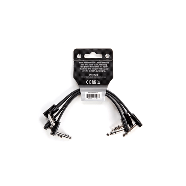 Mxr 3PDCISTR06R Cavi Patch Ribbon TRS 15cm confezione da 3