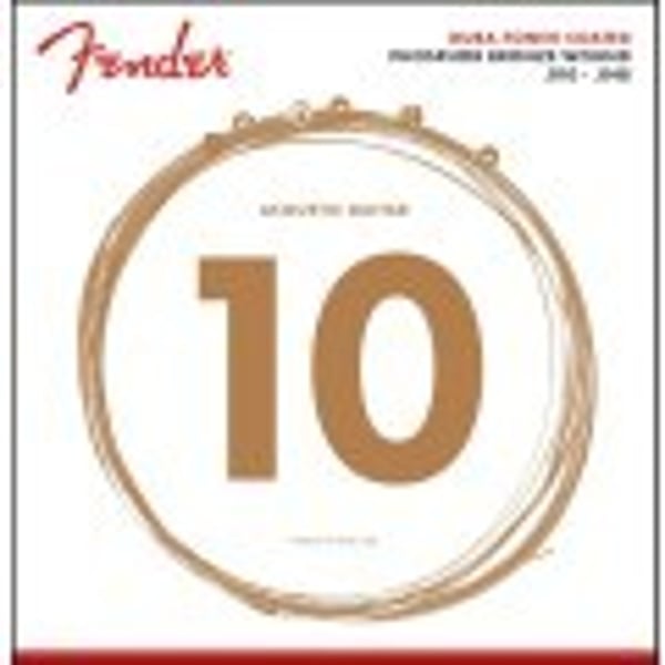 FENDER Set di Corde 860XL Phosphor Bronze Dura Tone® Coated 10-48. Modello 0730860402