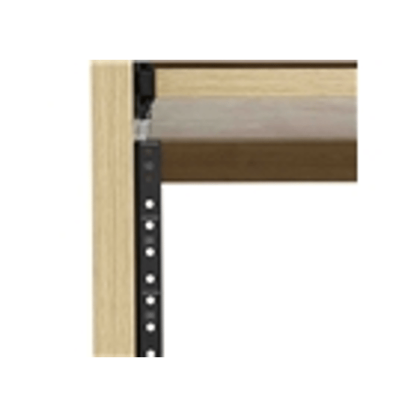 Gator Frameworks GFW-ELITEDESKRK-MPL Rack studio 10U in finitura acero naturale<br>