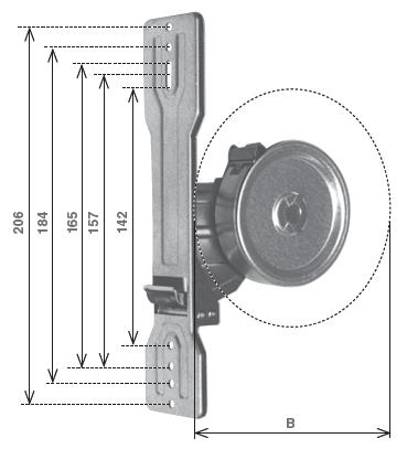 Avvolgitore Universale per tapparelle (Interasse 142mm, 157mm, 165mm, 184mm, 206 - Imagen 7 de 7