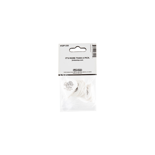 Dunlop 412P1.5 Tortex Sharp White