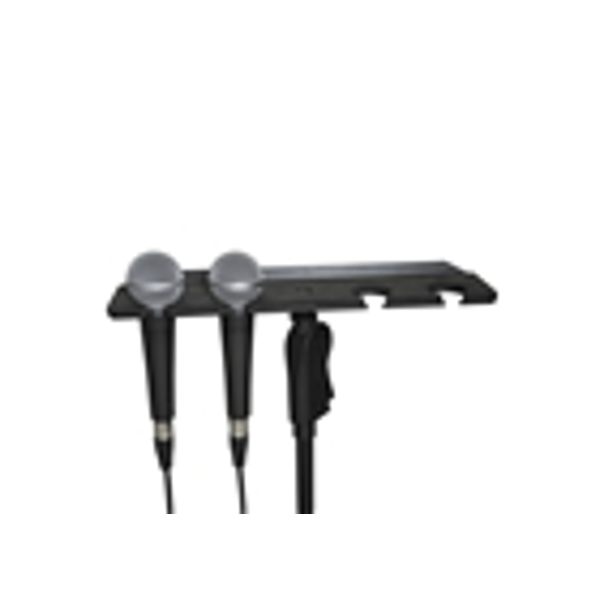 Gator Frameworks GFW-MIC-4TRAY Supporto multi-microfono per 4 microfoni<br>