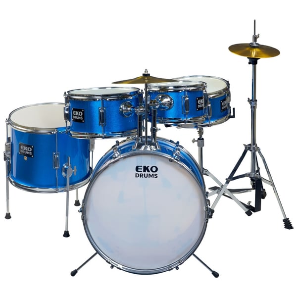 Eko Drums ED-200 Drum kit Metallic Blue - 5 pezzi