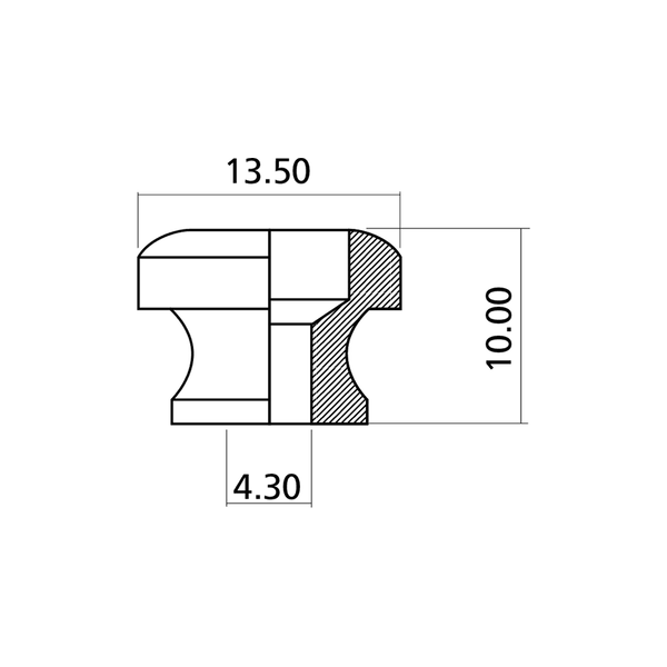 Yellow Parts EZ1399B Bottone Tracolla Nero 2 Pcs