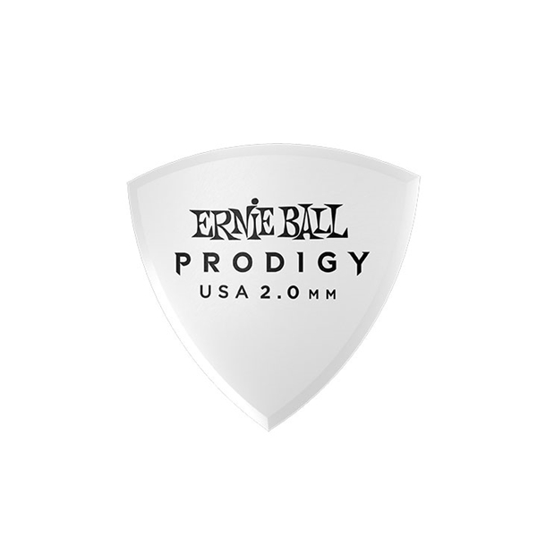 Ernie Ball 9337 Plettri Prodigy Shield White 2,0 mm Busta 6