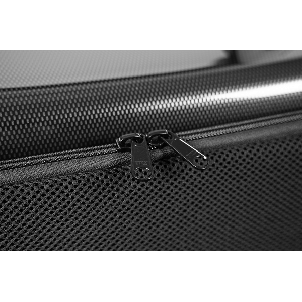 BAM ITALIA 5301XLSC HIGHTECH OBLONG VIOLA CASE SILVER CARBON