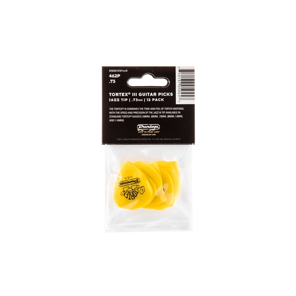 Dunlop 462P Tortex III Yellow .73
