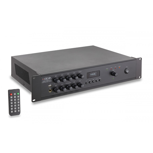HELVIA Mixer-Amplificatore 1-Zona 350W 2-Unità Rack con DAB+/FM/USB/BT