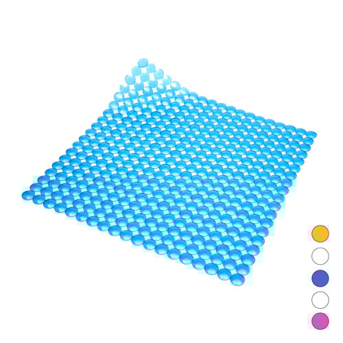 Tappeto antiscivolo per doccia mod. rondo'  cm 52x52