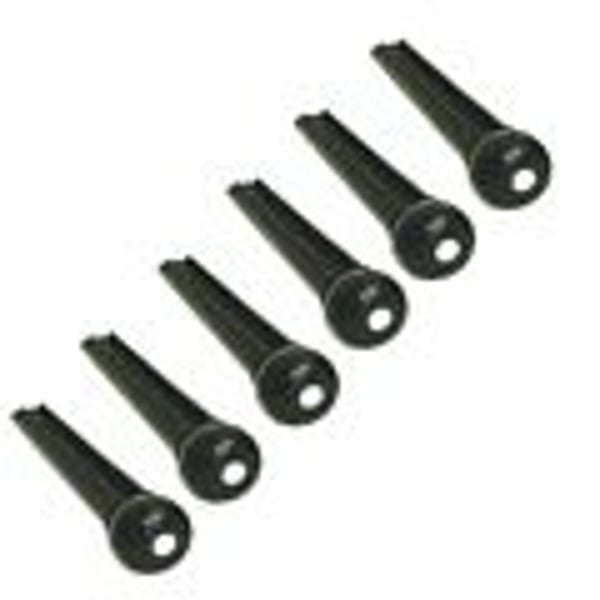 SOUNDSATION PARTS Bloccacorde Nero con Punto Bianco (Busta da 50 pz)