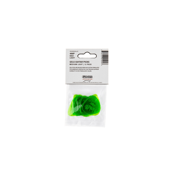 Dunlop 486PML Gels Green Medium Light