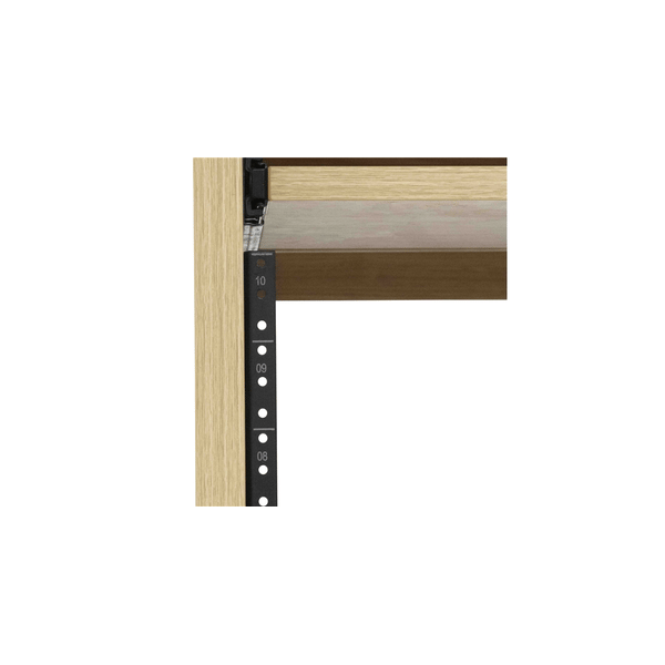 Gator Frameworks GFW-ELITEDESKRK-MPL Rack studio 10U in finitura acero naturale<br>