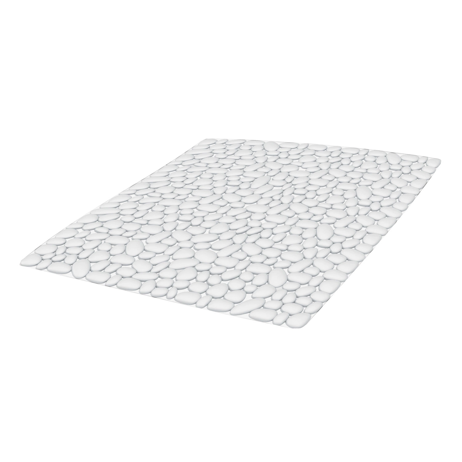 Tappeto Doccia GEDY Geo Antiscivolo In Gomma 53x53 Cm - Made In Italy, Bianco, Antibatterico E Antimuffa, 2 Anni Di Garanzia
