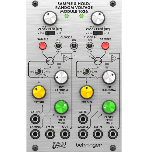 BEHRINGER 1036 SAMPLE AND HOLD / RANDOM VOLTAGE MODULE EURORACK 2500 SERIES