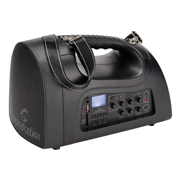 SOUNDSATION Amplificatore Portatile con radiomicrofono UHF a 16-canali, lettore MP3 e Blutooth™