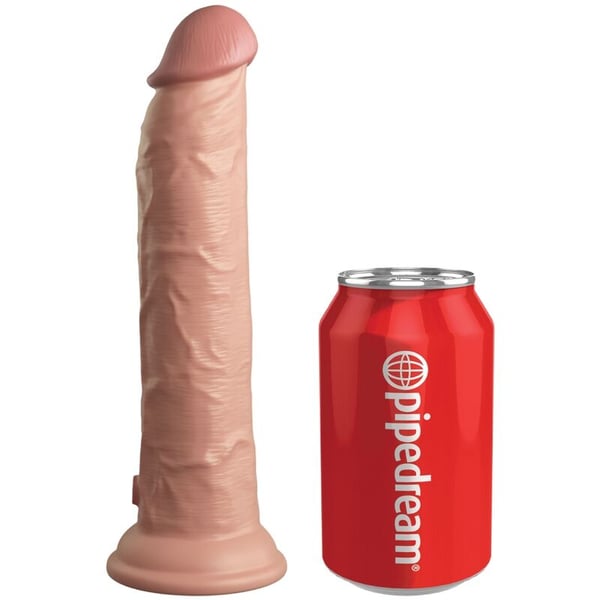 KING COCK ELITE - REALISTISCHER VIBRATOR &amp; SILIKON-DILDO MIT FERNBEDIENUNG 23 CM