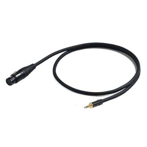 PROEL STAGE Cavo audio professionale bilanciato con connessioni jack Stereo Ø 3.5 mm Yongsheng - presa volante XLR 3P Yongsheng. Lunghezza: 1.5 metri. Colore disponibile: Nero. Altre lunghezze disponibili: visualizzare le specifiche tecniche