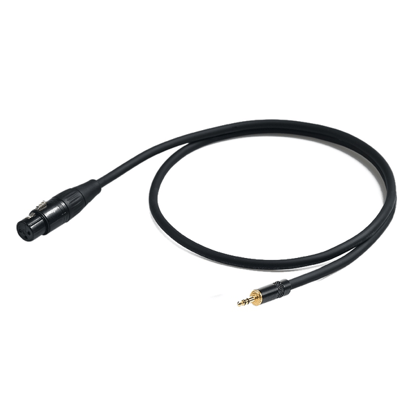 PROEL STAGE Cavo audio professionale bilanciato con connessioni jack Stereo Ø 3.5 mm Yongsheng - presa volante XLR 3P Yongsheng. Lunghezza: 1.5 metri. Colore disponibile: Nero. Altre lunghezze disponibili: visualizzare le specifiche tecniche