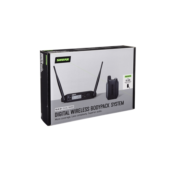 Shure GLXD14+ con WL185 Sistema Wireless Lavalier