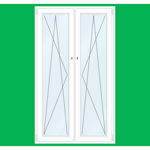 Finestre in PVC VEKA SOFTLINE 76 AD | Sistema Classe A con Profondità 76 mm.  Tipo di apertura 2 Ante Apribili
