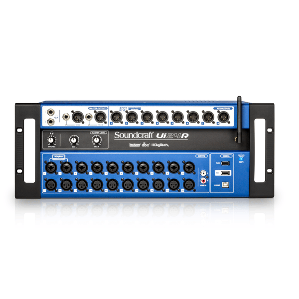 SOUNDCRAFT UI24R MIXER 24 CANALI A RACK REGISTRATORE MUTITRACCIA WI-FI USB