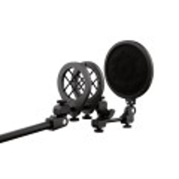 SOUNDSATION Sistema di sospensione universale per microfono con filtro antipop integrato