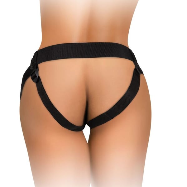 KING COCK ELITE - DELUXE VERSTELLBARES HARNESS-KIT RING MIT HODEN & DILDO 20,3 CM
