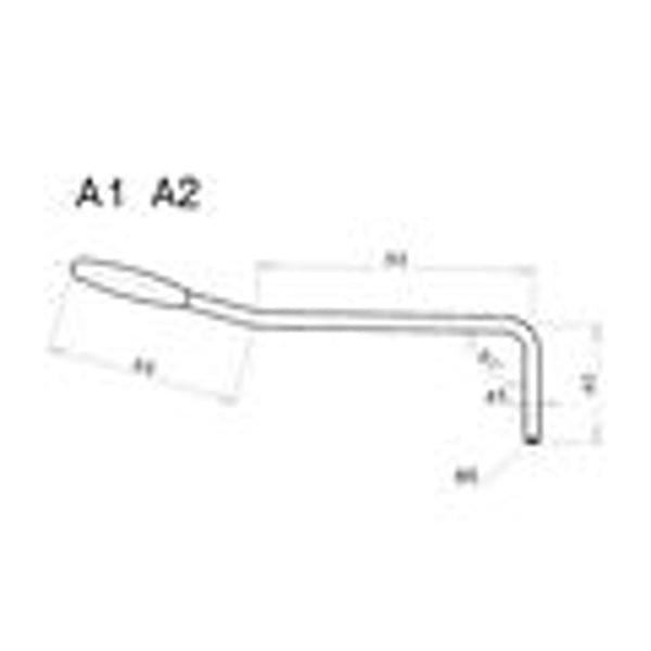GOTOH Leva Tremolo 5 mm per Chitarra Elettrica (Cromata)