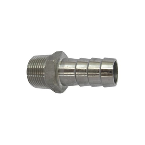 Raccordo portagomma maschio acciaio inox