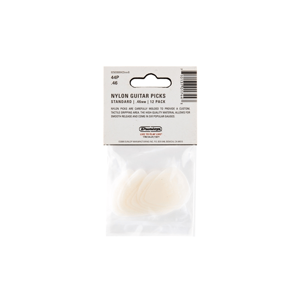 Dunlop 44P.46 Nylon Standard Cream .46mm