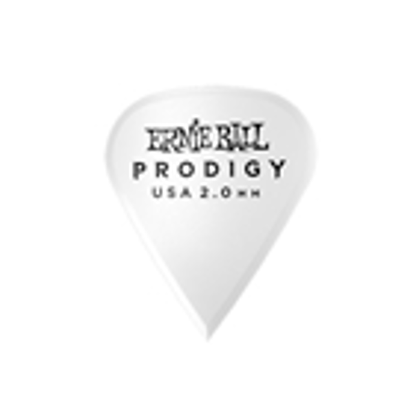 Ernie Ball 9341 Plettri Prodigy Sharp White 2,0 mm Busta 6