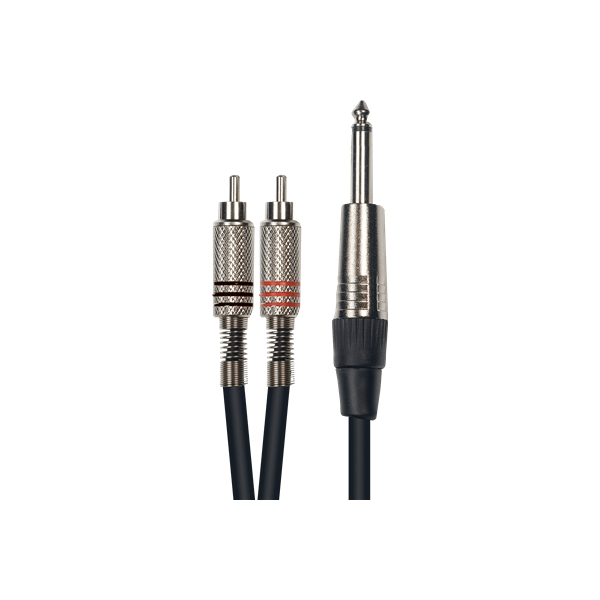 Yellow Cable K02-3 Cavo Segnale 2x RCA maschio/Jack Mono 3 m