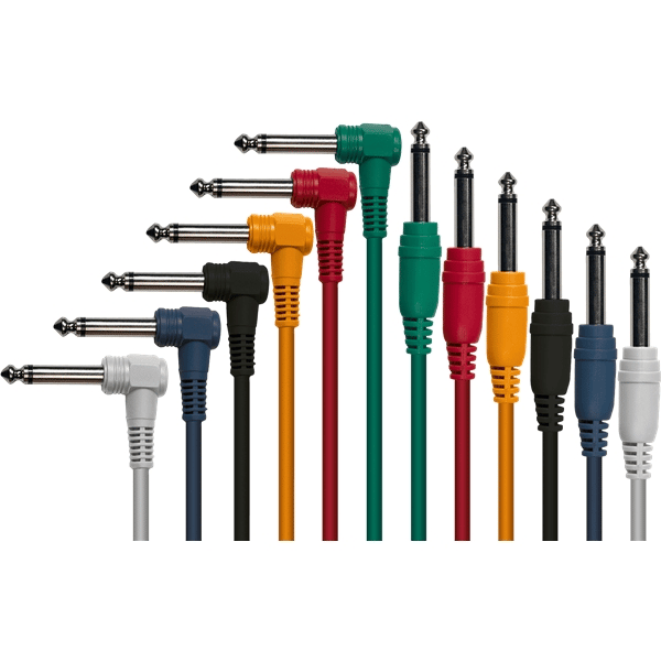 Yellow Cable P090CD-6 Cavi Patch Jack Dritto/Jack Angolato 90 cm 6 Pcs