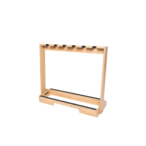 Gator Frameworks GFW-GTR-WD6RK-MPL Supporto in legno per 6 chitarre con finitura in acero naturale<br>