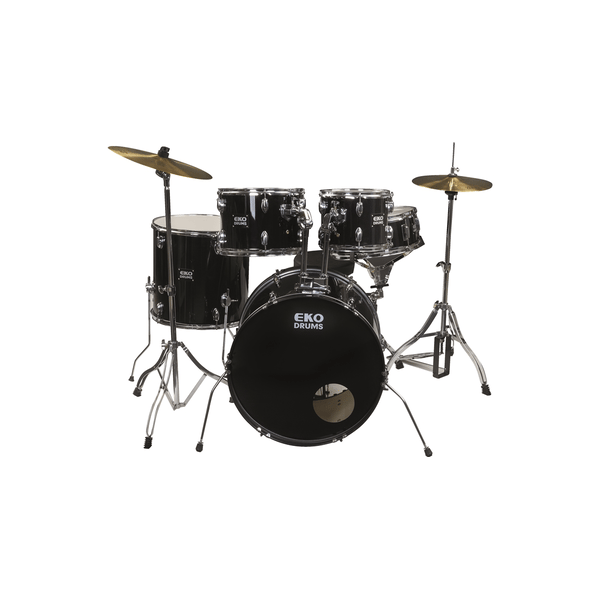 Eko Drums ED-300 Drum kit Black - 5 pezzi