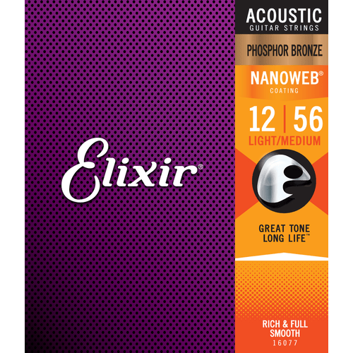 ELIXIR 16077 ACOUSTIC PHOSPHOR BRONZE NANOWEB
