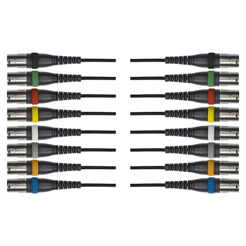 Yellow Cable OC14 Frusta 8 Cavi XLR Maschio/XLR Femmina 5 m