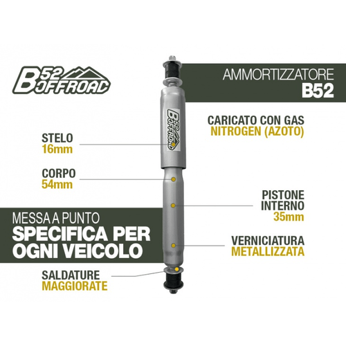AMMORTIZZATORE B52 OFFROAD PER LAND ROVER DEFENDER 90/110 ANTERIORE