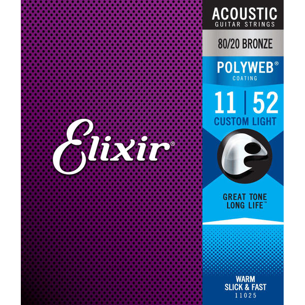 ELIXIR 11025 ACOUSTIC 80/20 BRONZE POLYWEB