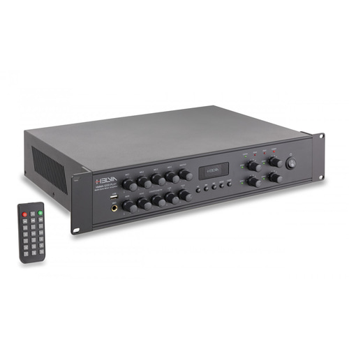 HELVIA Mixer-Amplificatore 4-Zone 120W 2-Unità Rack con DAB+/FM/USB/BT
