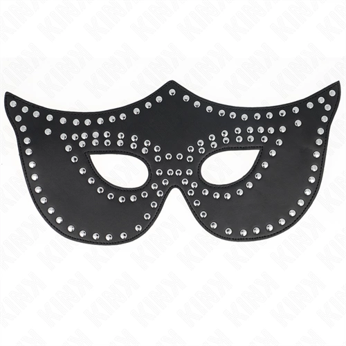 KINK MASKED ALLURE KINK - MASCHERA IN SIMILPELLE CON RIVETTI MODELLO 2 30 x 12 CM
