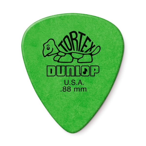 Dunlop 418P Tortex Standard Green .88