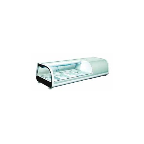 Vetrina refrigerata frigo banco frigo sushi cm 118x42x27 RS9480