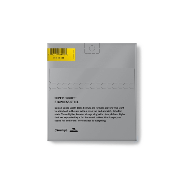 Dunlop DBSBS40100 Super Bright Stainless Steel, Light Set/4