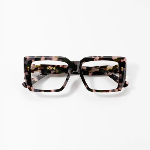 Kyme Eyewear Kyme Thalia Tortoise Sunglasses - Handmade Geometric Italian Eyewear.  Color Tortoise, Size Medium