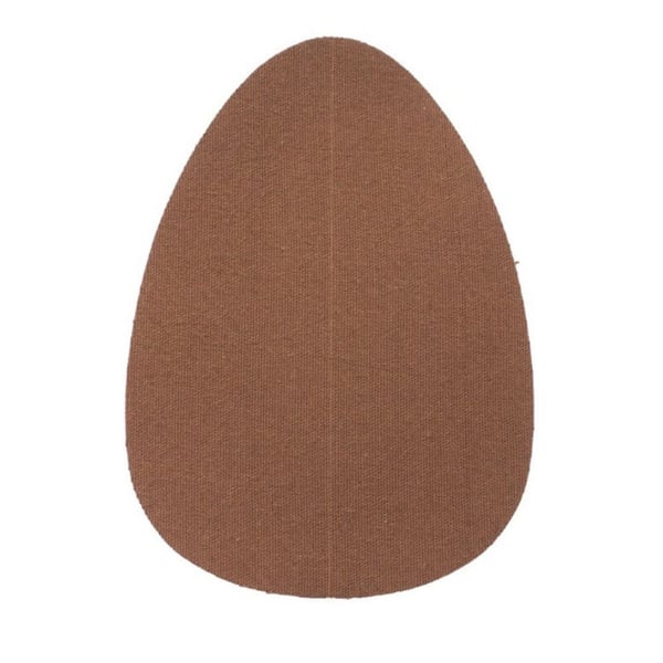 BYE BRA BREAST LIFT PADS + 3 PAIRS OF SATIN NIPPLE COVERS - DARK BROWN SIZE D-F