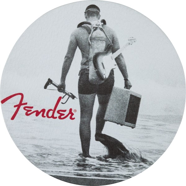 Set sottobicchieri Fender™ Vintage Ads 4-Pk Coaster Set, Black and White