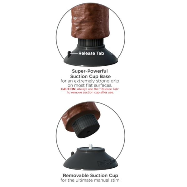 KING COCK - CAZZO VIBRANTE MARRONE 15,24 CM