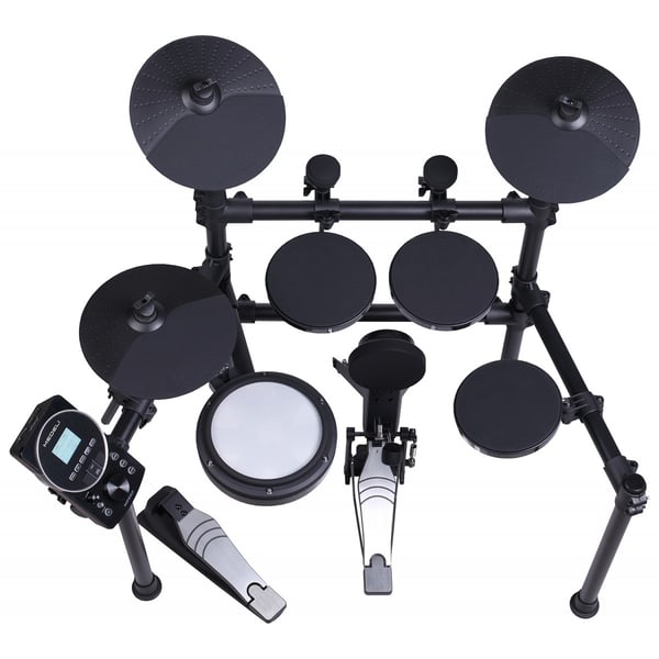 MEDELI Batteria digitale compatta ed elegante con Rullante MESH da 8" e tre Tom da 7,5"