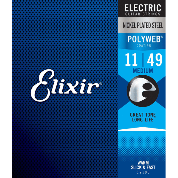 ELIXIR 12100 ELECTRIC NICKEL PLATED STEEL POLYWEB